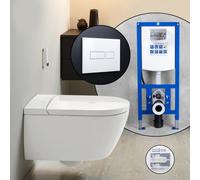Pack complet WC japonais Villeroy & Boch ViClean-I 200 et bâti-support neeos,, V0E200R1+16601WH#SET,