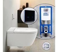 Pack complet WC japonais Villeroy & Boch ViClean-I 200 et bâti-support neeos,, V0E200R1+16746BM#SET,