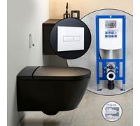 Pack complet WC japonais Villeroy & Boch ViClean-I 200 et bâti-support neeos,, V0E200R7+16601WH#SET,