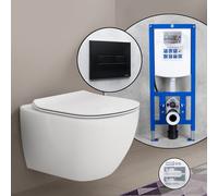 Pack complet WC suspendu Ideal Standard Tesi et bâti-support neeos,, T354601+16601BM#SET,
