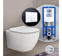 Pack complet WC suspendu Ideal Standard Tesi et bâti-support neeos,, T354601+16791WH#SET,