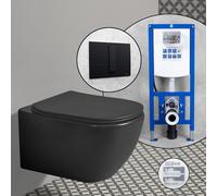 Pack complet WC suspendu Ideal Standard Tesi et bâti-support neeos,, T3546V3+16791BM#SET,