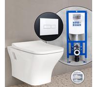 Pack complet WC suspendu VitrA Matrix et bâti-support neeos,, 8485B003-1867+16601WH#SET,