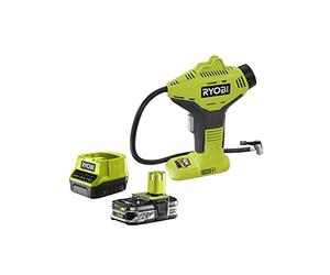 Pack compresseur RYOBI 18V One Plus R18PI-0-1 batterie 2.5Ah LithiumPlus - chargeur rapide 2.0Ah RC18120-125