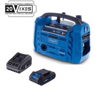 Pack Compresseur sans fil Airforce 6 - pression max 10,3bars - 6 accessoires inclus - SCHEPPACH 20V IXES + batterie 2Ah + chargeur