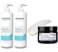 Pack Confort Familial : Saeve Crème Hydra Riche (40ml) + Dermina Duo Baume Relipidant (2x400ml) - Soin Complet Visage & Corps, Anti-Grattage et Hydratation 24H