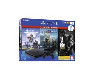 Pack console PS4 Slim 1To + God of War + Horizon Zero Dawn Complete Edition + The Last of Us Remastered