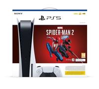 Pack Console Sony Playstation 5 + Marvel's Spider-Man 2 + Manette Sans Fil Dualsense Blanc Et Noir