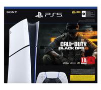 Pack Console Sony PS5 Edition numérique Modèle Slim Noir et Blanc + Call of Duty® Black Ops 6