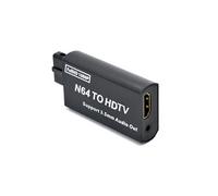 Pack Convertisseur N64 / SNES / GameCube vers HDMI 1080P + Câble HDMI 1 m - Adaptateur rétro compatible PAL/NTSC - Plug & Play -