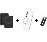 Pack Coque magnet BigBen Connected Noir + ring + câble 13 cm pour T7