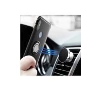 Pack Coque magnétique aimantée Housse Protection Huawei Honor Play avec Support Stand Voiture Magnétique à Grille d'aération sans Fil - Accessoires