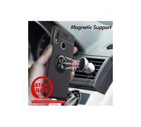 Pack Coque magnétique aimantée Housse Protection Huawei Honor View 20 avec Support Stand Voiture Magnétique à Grille d'aération Universel sans Fil -