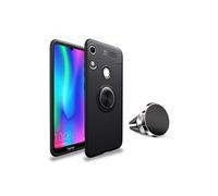 Pack Coque magnétique aimantée Housse Protection Huawei Nova 5T avec Support Stand Voiture Magnétique à Grille d'aération Universel sans Fil -