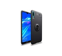 Pack Coque magnétique aimantée Housse Protection Huawei Y7 2019 avec Support Stand Voiture Magnétique à Grille d'aération Universel sans Fil -