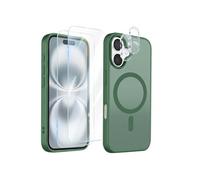 Avizar Pack Coque iPhone 16 avec 2 Verres Trempés et 2 Protection Caméra