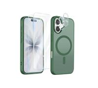 Pack Coque MagSafe pour iPhone 17 - 2 Verres Trempés, 2 Protections Caméra Vert foncé