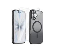 Pack Coque MagSafe pour iPhone 17 avec 2 Verres Trempés et 2 Protection Caméra Noir