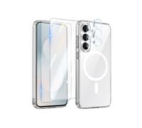 Pack Coque MagSafe pour Samsung Galaxy S25 FE - 2 Verres Trempés, 2 Films Caméra Transparent