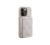 Pack Coque pour iPhone 14 Pro MagSafe Saffiano et Powerbank 5000mAh Rose