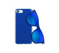 Pack Coque semi-rigide Bleue pour iPhone 7 + Lunettes de soleil