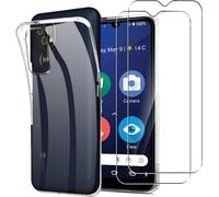 Pack Coque Souple Tpu Transparente Ultrafine Pour Doro 8200 4g + 2 Verres Trempés 9h - Anti-Jaunissement, Anti-Rayures, Anti-Traces