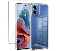Pack coque transparente en TPU et protection ¿cran vitre en verre tremp¿ pour Motorola Moto E14 4G - XEPTIO