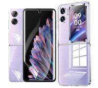 Pack coque transparente en TPU et protection écran vitre en hydrogel pour OPPO Find N2 Flip 5G - XEPTIO