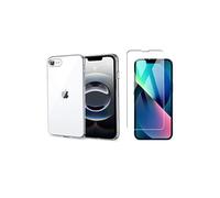 Pack coque transparente en TPU et protection écran vitre en verre trempé pour Apple iPhone 16e / SE 4 2025 5G -