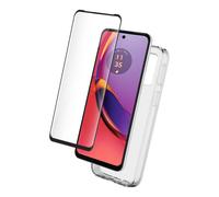 Pack 2 en 1 Coque Motorola G84 Souple Transparente + Protège écran 2.5D + SmartFrame™ - Certifié GRS Bigben