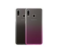 Pack Coques Souples pour Galaxy A20e Ultra Résistant Color Block Noir