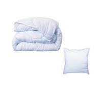 Pack couette 140 x 200 cm + 1 oreiller 60 x 60 cm - Protection Totale anti acariens - ANGE GARDIEN