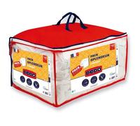 pack couette 140x200 cm + 1 oreiller 60x60 cm - splendeur - garnissage 100% polyester volupt'air 300g/m² - dodo Blanc G