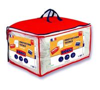 Pack Couette 200x200 Cm + 2 Oreillers 60x60 Cm + 2 Protèges Oreiller 60x60 Cm - Garnissage 100% Polyester - 350g/M² - Blanc - Dodo Blanc