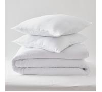 Pack Couette Blanrêve 240 x 220 cm + 2 Oreillers 60 x 60 Gamme Microfibre ""Douceur"" traité Anti Acarien Soft & care