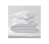 Pack Couette Blanrêve 260 x 240 cm + 2 Oreillers 60 x 60 Gamme Microfibre Douceur traité Anti Acarien Soft & care