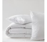 Pack Couette Blanrêve très chaude 140 x 200 + Oreiller 60 x 60 + Oreiller 45 x 70 ""Confort"" traité Anti Acarien