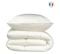 Pack Couette Chaude 140x200 cm + 1 oreiller 60x60 cm - 400 g/m² - 100% Polyester