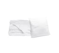 Pack Couette Chaude + Oreiller Lavable à 95 pour lit 1 Personne - Couette 140x200cm + 1 oreiller 60x60cm