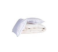 Pack couette confort 260x240 et oreiller 30% duvet de canard anti-allergènes