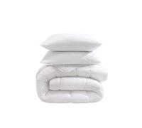 Pack couette hiver 550g 240x260 et 2 oreillers éco naturel moelleux 60x60