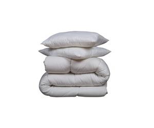Pack couette mi-saison 350g 140x200 et oreiller luxe anti-acariens Someo