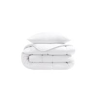 Pack couette mi-saison 350g et oreiller éco naturel moelleux enveloppe coton bio 140x200