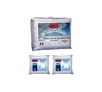 Pack couette naturelle 240 x 260 cm + 2 oreillers Duvet 65 x 65 cm - BAFFIN