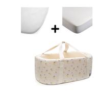 Pack couffin Kuko Mimosa + alèse et drap housse blanc