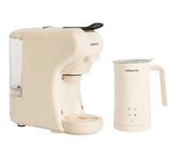 CREATE Pack Machine expresso multi-dosettes POTTS STUDIO – Chauffe-lait et mousseur Blanc cassé
