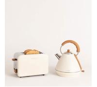 CREATE/PACK TOAST RETRO + KETTLE RETRO L/Grille-pain blanc cassé avec bouilloire blanc cassé/Bouilloire 1,7 L