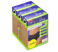 Pack Culotte Menstruelle Absorbante & Confort Réutilisable Taille XXL - Protection Hygienique Lavable, Coupe Haute Dentelle - Flux Léger à Modéré - Zones Absorbantes - Culotte Taille Haute Invisible