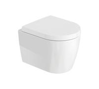 Duravit WC suspendu ME by Starck 453009AAA1 Compact 48 cm sans bride abattant frein de chute blanc