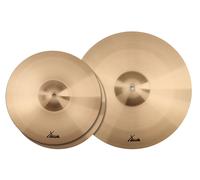 Pack Cymbale 2x 14" HiHat Charleston 18" Ride Laiton Batterie Percussion Medium